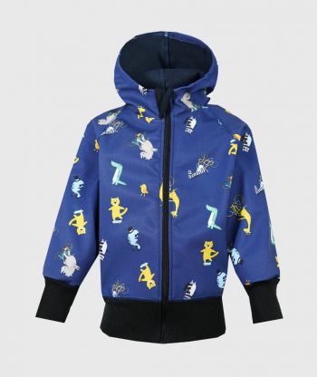 Waterproof Softshell Hoodie Animals Circus